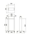 ベルク電飾スタンドF467_寸法図